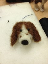 Needle felted Dog